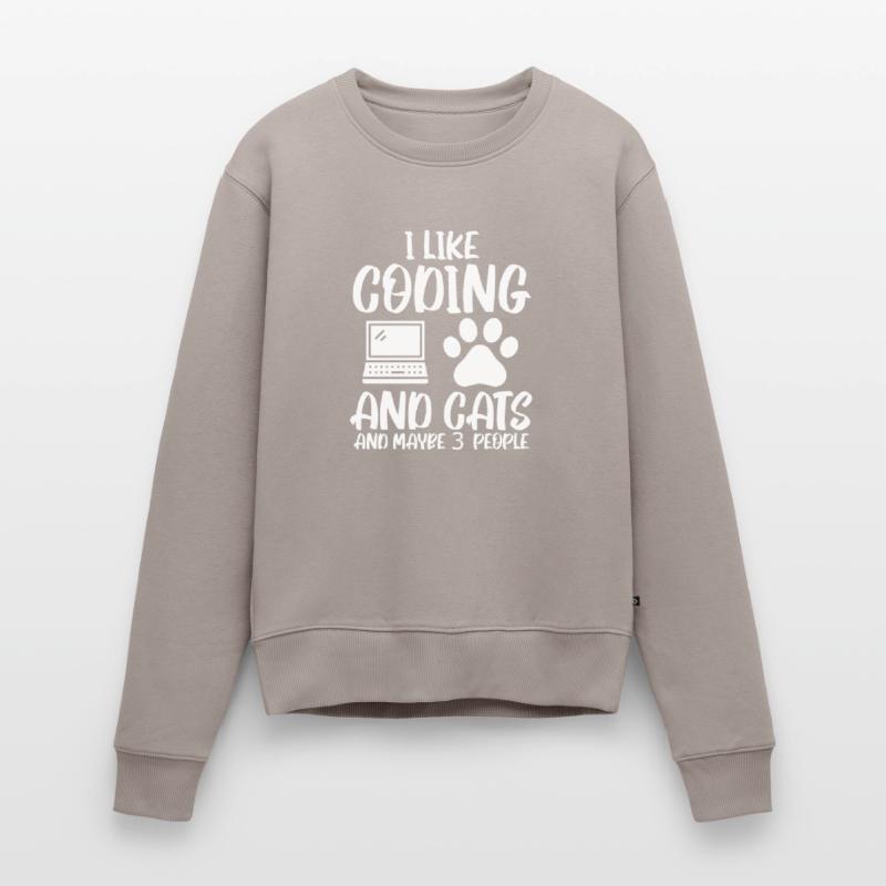 Programmierer Katze Coding Entwickler Informatik Frauen Premium Bio Pullover