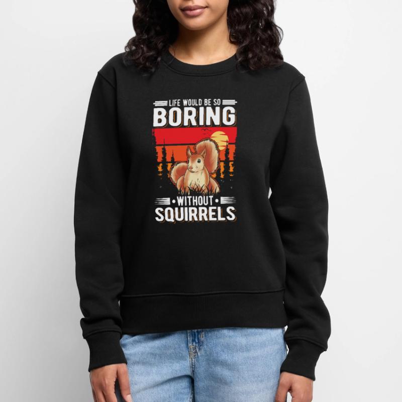 Squirrel Gift Squirrel Grey Squirrel Women's Premium Organic Jumper