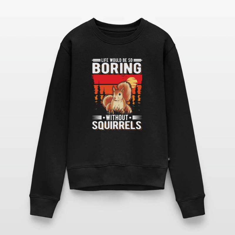 Squirrel Gift Squirrel Grey Squirrel Women's Premium Organic Jumper