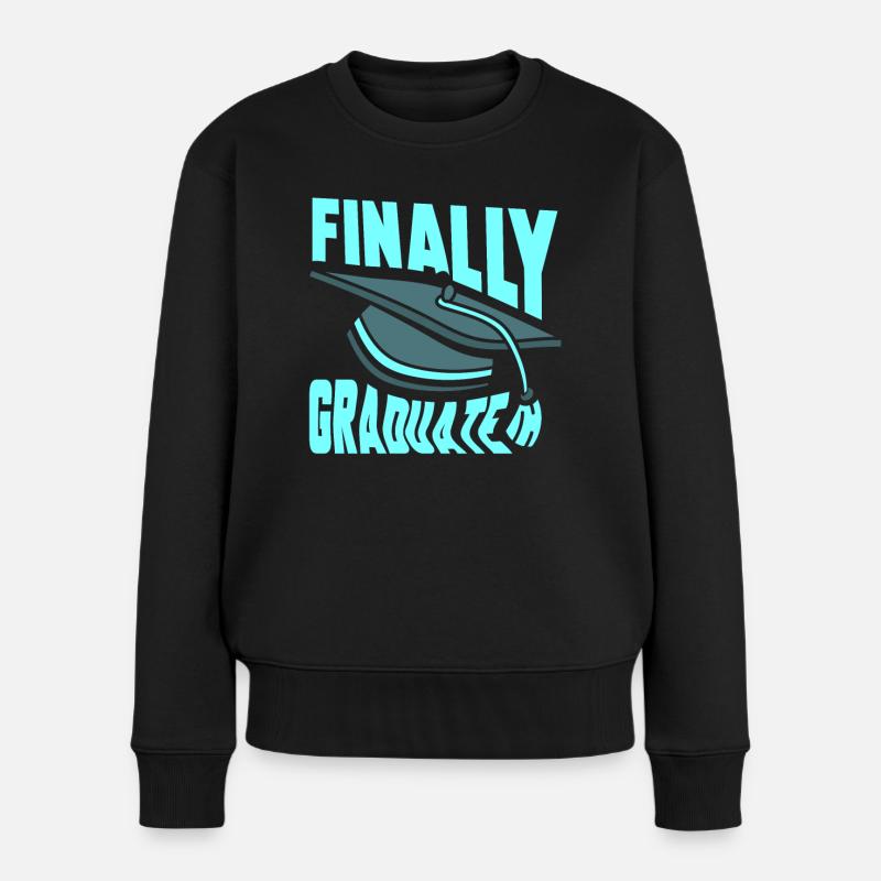 Enfin diplômé diplômé - Pull Premium bio Femme - noir