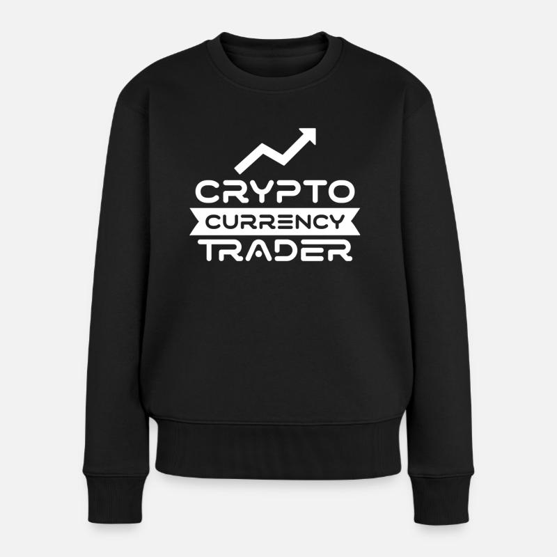 Kryptowährungs Händler Crypto Trader Krypto - Frauen Premium Bio Pullover - Schwarz
