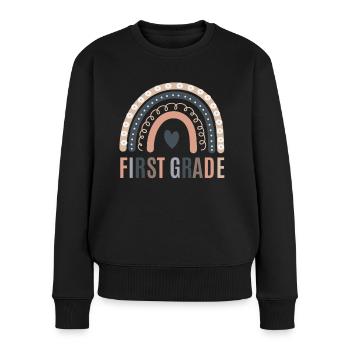 First grade teachers back to school - Women's Premium Organic Jumper - black - Front - Julia (174cm)