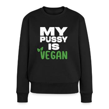 My Pussy Is Vegan - Women's Premium Organic Jumper - black - Front - Julia (174cm)