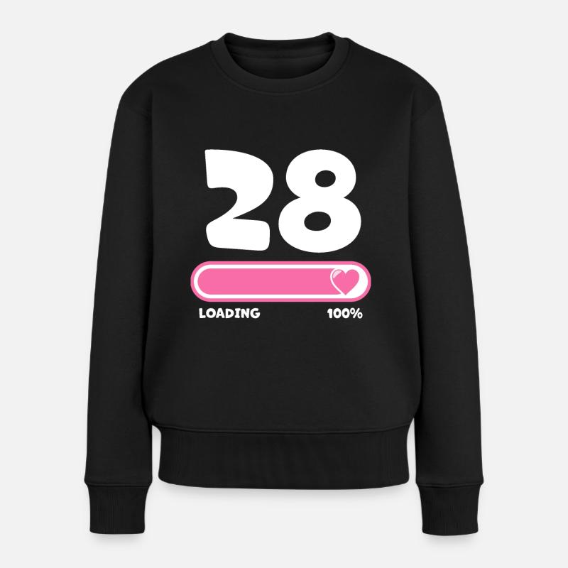 28e anniversaire 28 ans - Pull Premium bio Femme - noir