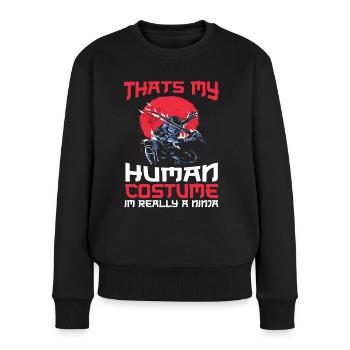 Ninja Cadeau Karaté Ninjutsu Judo Samouraï Japon - Pull Premium bio Femme - noir - Devant - Julia (174cm)