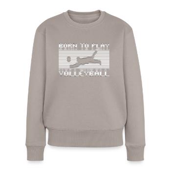 Volley-ball - Pull Premium bio Femme - taupe - Devant - Julia (174cm)