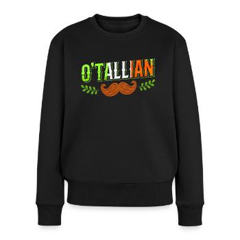 O’tallian Irlandais Italien Irlandais Irlande Gaélique - Pull Premium bio Femme - noir - Devant - Julia (174cm)