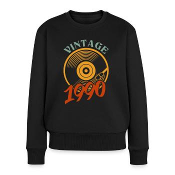 32 birthday born in 1990 - Women's Premium Organic Jumper - black - Front - Julia (174cm)