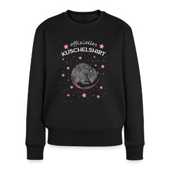 Offizielles Kuschelshirt Mäuse Nagetier Hausmaus - Frauen Premium Bio Pullover - Schwarz - Vorne - Julia (174cm)