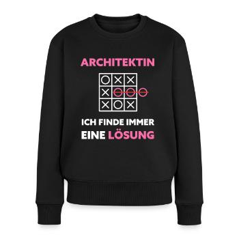 Architektin Architektur Studium Lustiger Spruch - Frauen Premium Bio Pullover - Schwarz - Vorne - Julia (174cm)