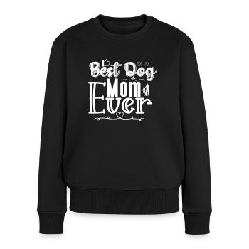 Best dog mom ever - Women's Premium Organic Jumper - black - Front - Julia (174cm)