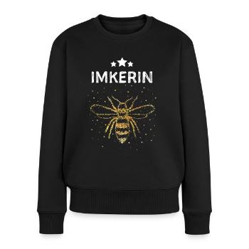 Imkerin Bienen Honigbiene Imkerei Bienenzucht - Frauen Premium Bio Pullover - Schwarz - Vorne - Julia (174cm)