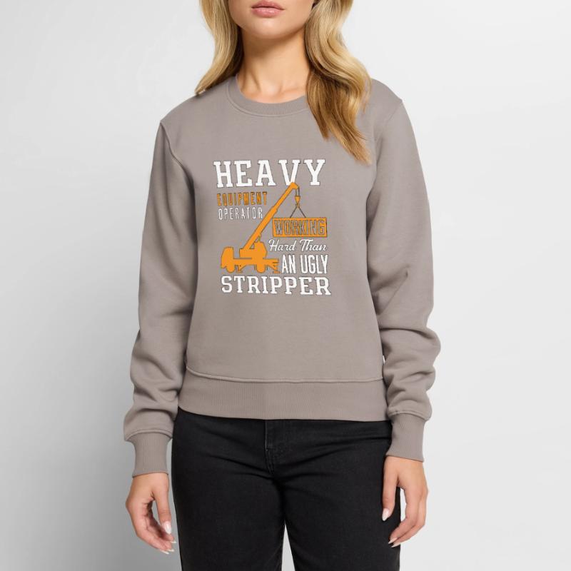 Construction Crane Driver Crane Operator Construction Worker Gift Women's Premium Organic Jumper
