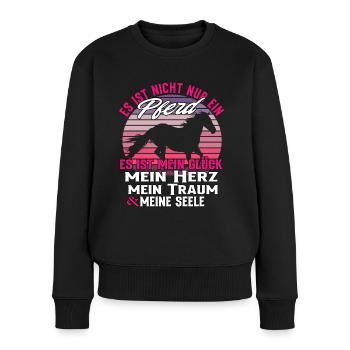 Es Ist Nicht Nur Ein Pferd - Pferde Spruch - Frauen Premium Bio Pullover - Schwarz - Vorne - Julia (174cm)