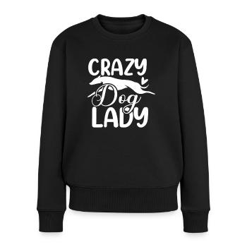 Chienne folle - Pull Premium bio Femme - noir - Devant - Julia (174cm)