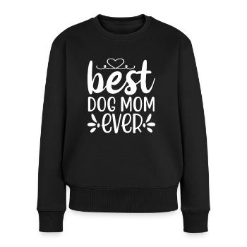 Best dog mom ever - Women's Premium Organic Jumper - black - Front - Julia (174cm)