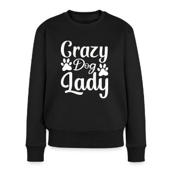 Chienne folle - Pull Premium bio Femme - noir - Devant - Julia (174cm)