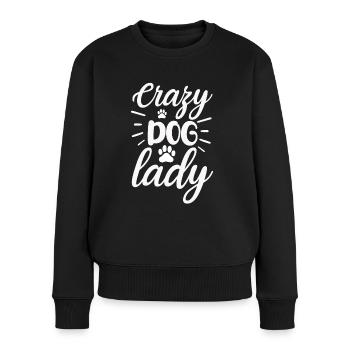 Chienne folle - Pull Premium bio Femme - noir - Devant - Julia (174cm)