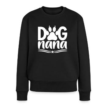 Dogs Grandma - Women's Premium Organic Jumper - black - Front - Julia (174cm)
