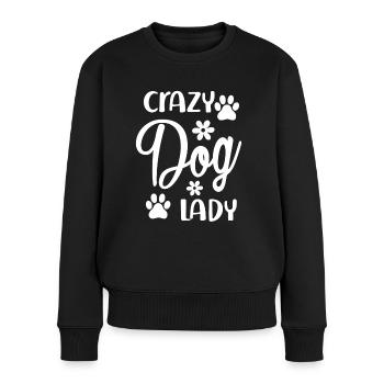 Chienne folle - Pull Premium bio Femme - noir - Devant - Julia (174cm)