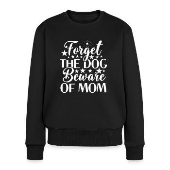 Oubliez le chien, méfiez-vous de maman - Pull Premium bio Femme - noir - Devant - Julia (174cm)