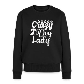 Chienne folle - Pull Premium bio Femme - noir - Devant - Julia (174cm)