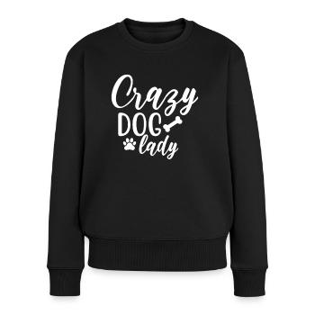 Chienne folle - Pull Premium bio Femme - noir - Devant - Julia (174cm)