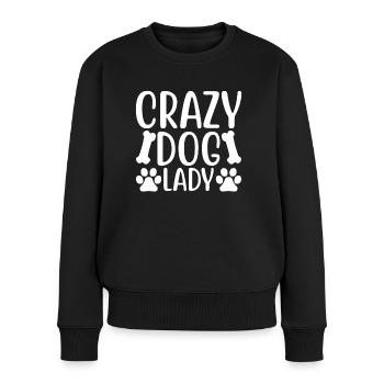 Chienne folle - Pull Premium bio Femme - noir - Devant - Julia (174cm)