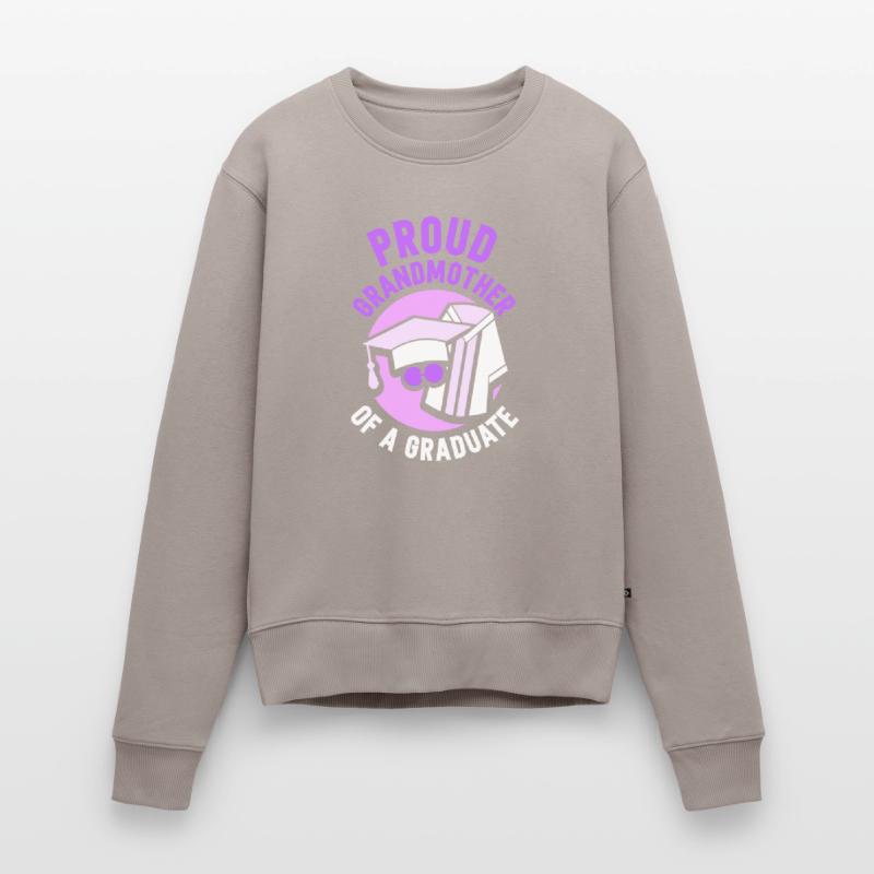 Stolze Großmutter Eines Absolventen Absolvent Frauen Premium Bio Pullover