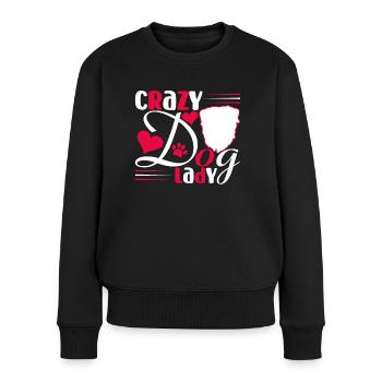Chienne folle - Pull Premium bio Femme - noir - Devant - Julia (174cm)