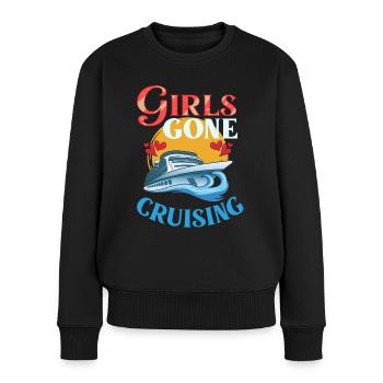 Kreuzfahrtschiff Reise Kreuzfahrt Kreuzfahrtreise - Frauen Premium Bio Pullover - Schwarz - Vorne - Julia (174cm)