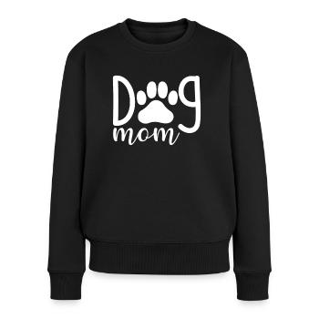 Dog mom - Women's Premium Organic Jumper - black - Front - Julia (174cm)