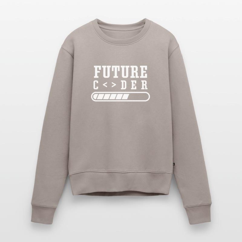 Code de codage du programmeur du futur codeur Pull Premium bio Femme