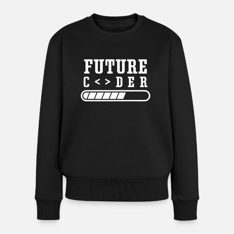Future Coder Programmer Coding Code - Women's Premium Organic Jumper - black