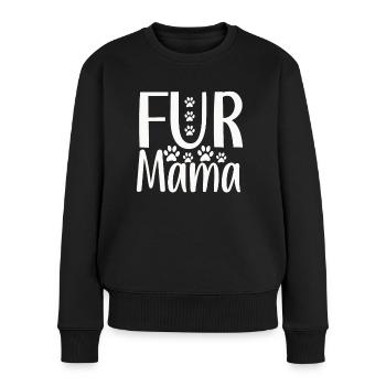 Fell-Mama - Frauen Premium Bio Pullover - Schwarz - Vorne - Julia (174cm)