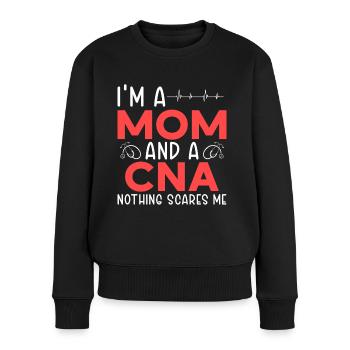 Tâche centrée sur le patient de Cna Mom - Pull Premium bio Femme - noir - Devant - Julia (174cm)