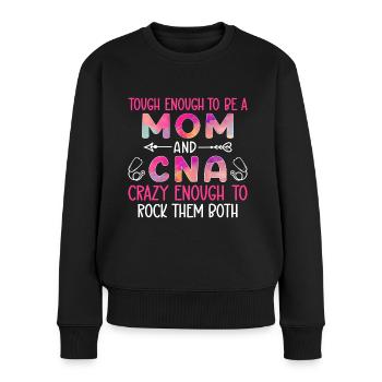 Certified Nursing Assistant World's Best Mom Tag - Women's Premium Organic Jumper - black - Front - Julia (174cm)