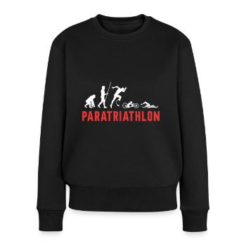 Evolution Paratriathlon pour les triathlètes - Pull Premium bio Femme - noir - Devant - Julia (174cm)