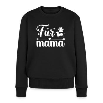 Fell-Mama - Frauen Premium Bio Pullover - Schwarz - Vorne - Julia (174cm)