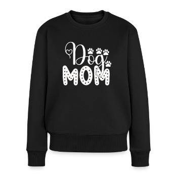 Hundemama - Frauen Premium Bio Pullover - Schwarz - Vorne - Julia (174cm)