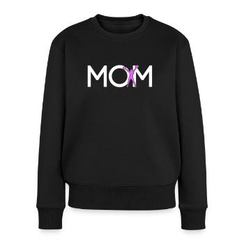 cheerleading Mama - Frauen Premium Bio Pullover - Schwarz - Vorne - Julia (174cm)