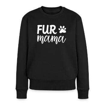 Fell-Mama - Frauen Premium Bio Pullover - Schwarz - Vorne - Julia (174cm)