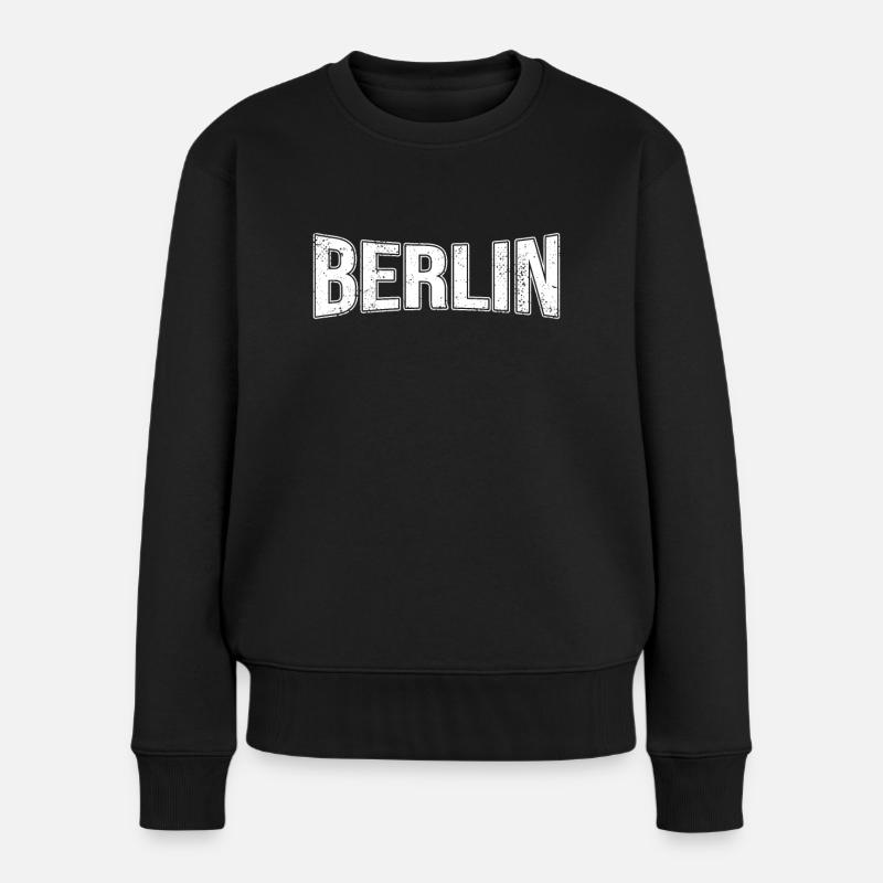 Berlin - Frauen Premium Bio Pullover - Schwarz