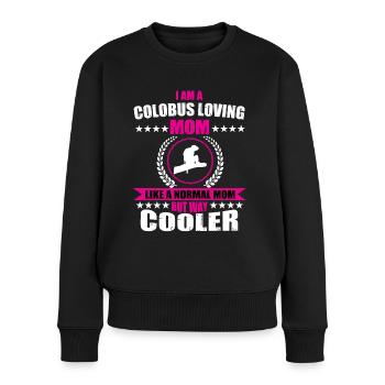 Stummelaffen Liebnde Mutter - Frauen Premium Bio Pullover - Schwarz - Vorne - Julia (174cm)
