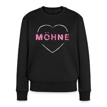 Düsseldorferin Närrin Möhne Düsseldorf Karneval - Frauen Premium Bio Pullover - Schwarz - Vorne - Julia (174cm)