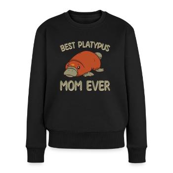 Beste Schnabeltier Mama Aller Zeiten - Frauen Premium Bio Pullover - Schwarz - Vorne - Julia (174cm)