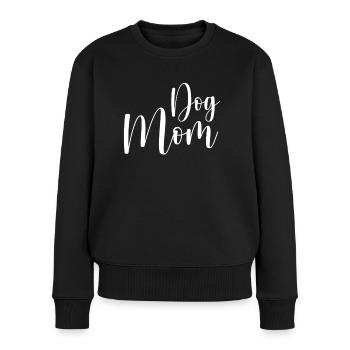 Hundemama - Frauen Premium Bio Pullover - Schwarz - Vorne - Julia (174cm)