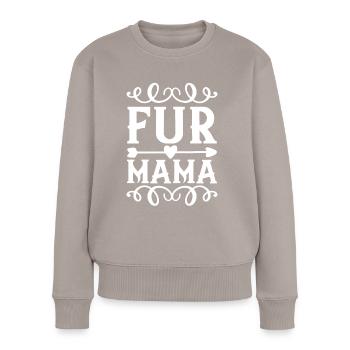 Maman de fourrure - Pull Premium bio Femme - taupe - Devant - Julia (174cm)