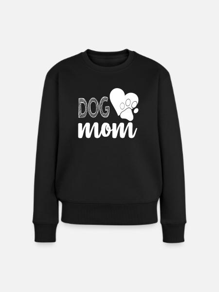Hundemama - Frauen Premium Bio Pullover - Schwarz