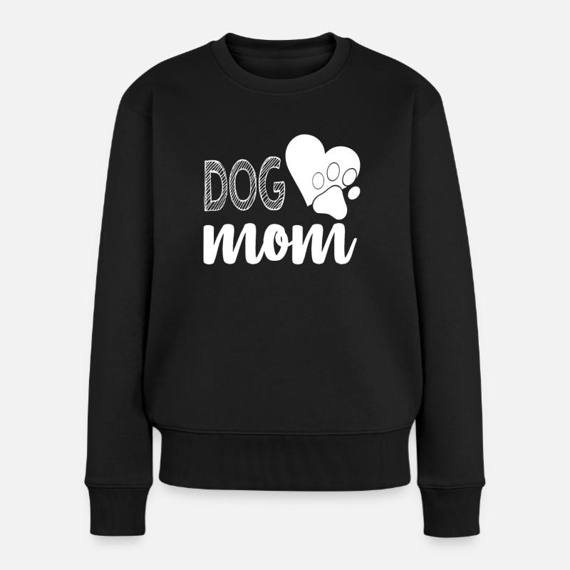 Hundemama - Frauen Premium Bio Pullover - Schwarz